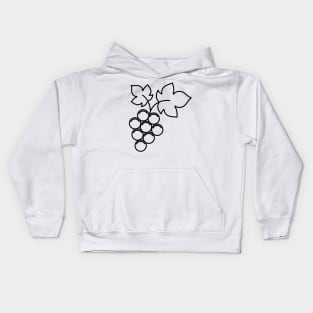 Wine Grapes Kids Hoodie